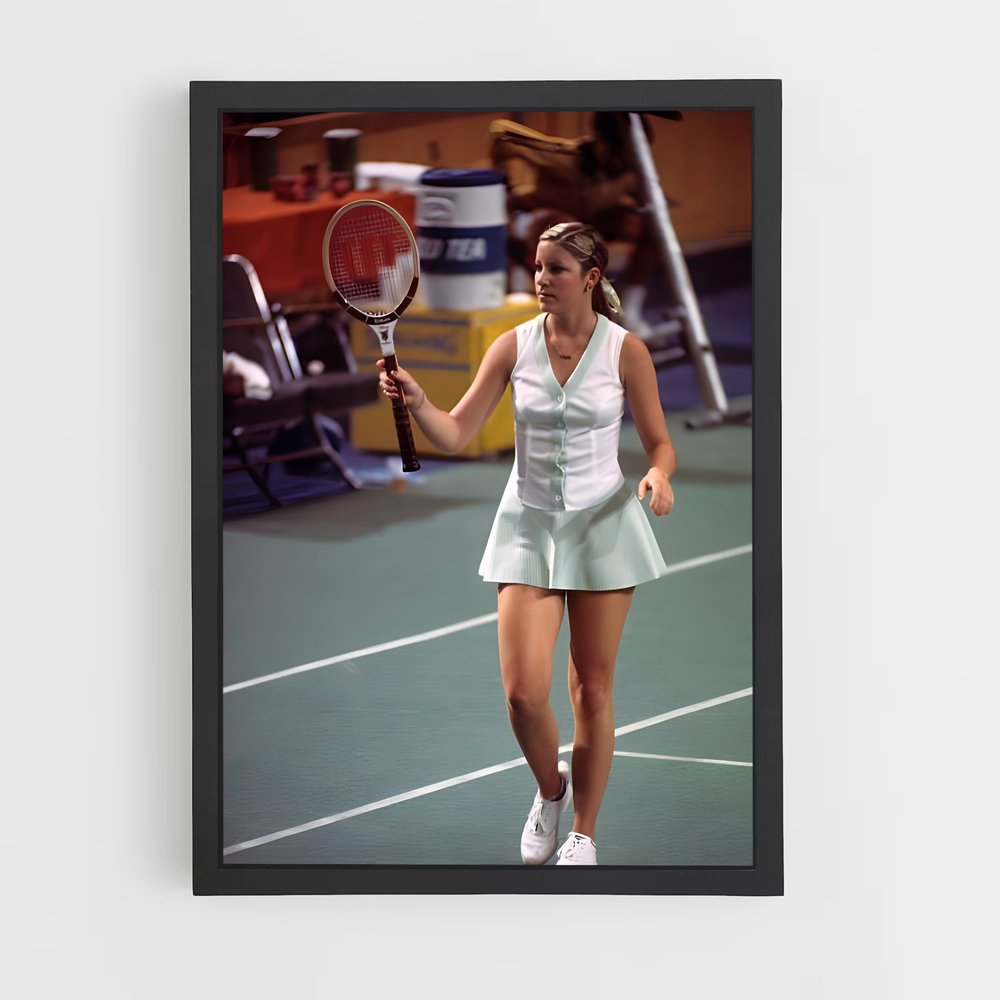 Poster Chris evert racket – affiche Tennis (vue 2)